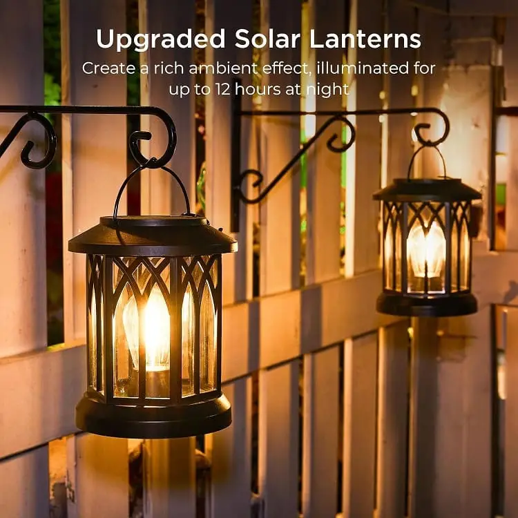 Brighten Your Outdoors: 4-Pack WdtPro Solar Lanterns